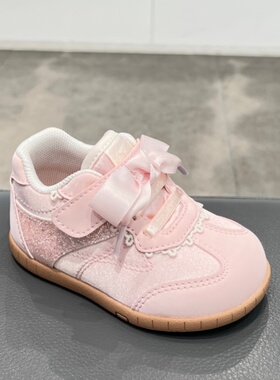 江博士2026新春款女宝宝一段软底透气防滑步前运动鞋1B13B1053AW