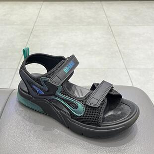 江博士专柜正品2024夏男孩露趾防水半气垫全接触凉鞋S2000683