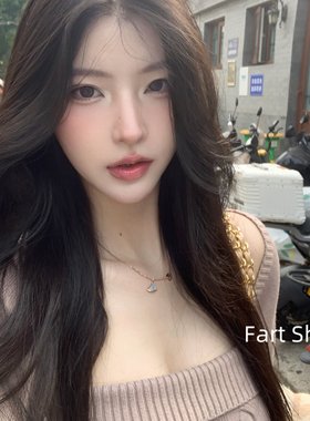 Fart Shop摩卡慕斯 灯笼袖绞花吊带背心开衫针织两件套