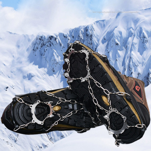 户外不锈钢链条防滑冰爪专业鞋套