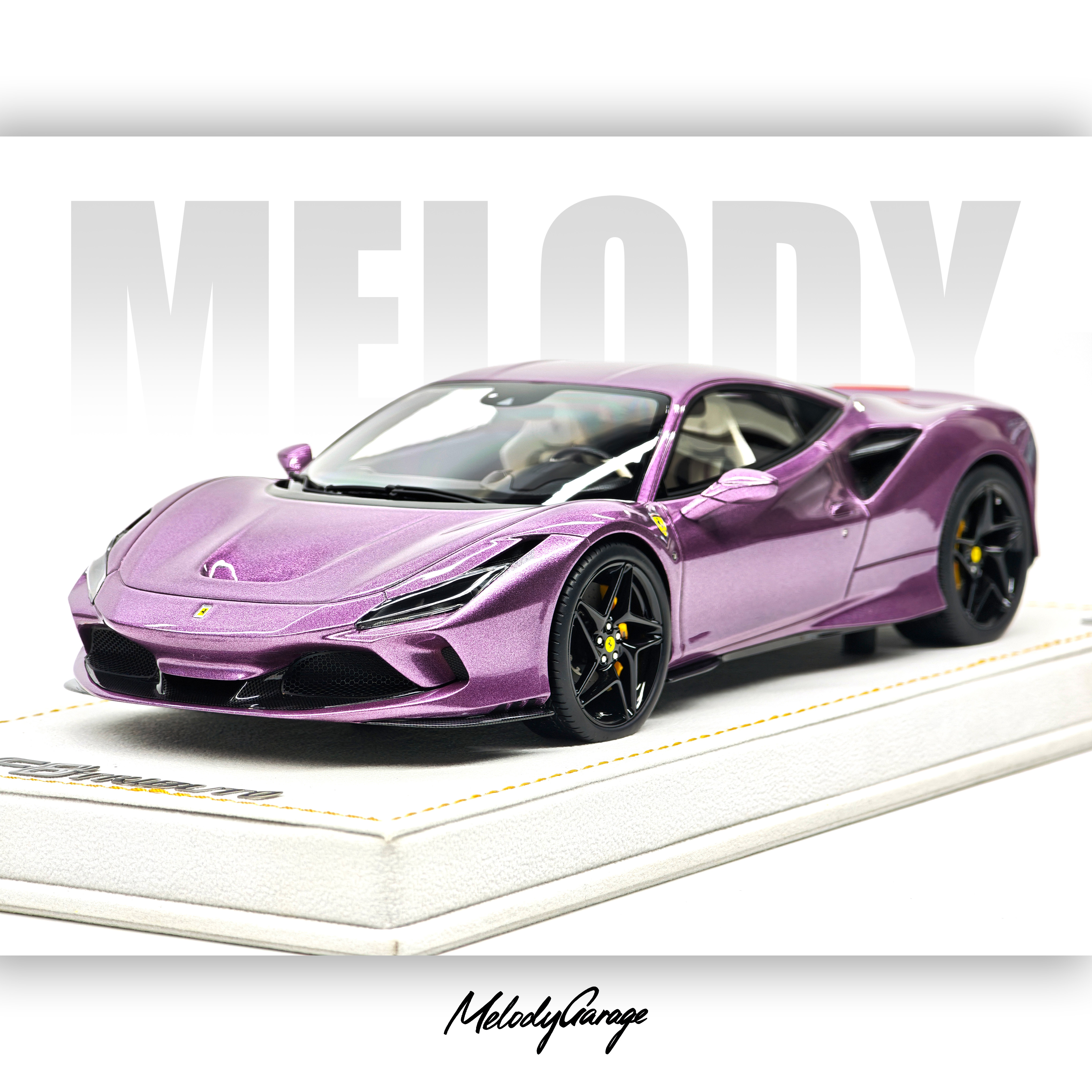 MR 1/18 法拉利F8 Tributo 30周年纪念紫特注限量25树脂汽车模型