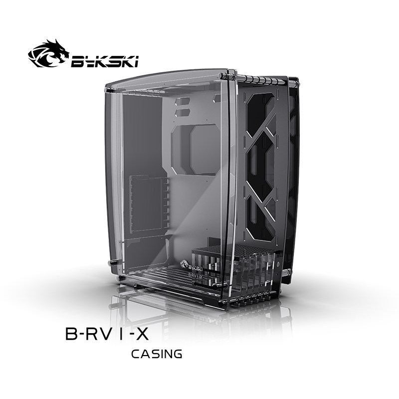 Bykski B-RV1-X 台式电脑主机 散热机箱 开放式中塔水冷 全透玻璃