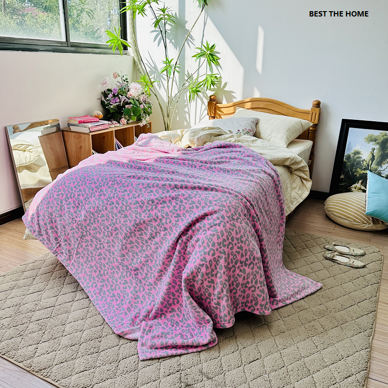 日单 针织法兰绒珊瑚绒 盖毯/休闲毯/毛毯   库存特价清仓