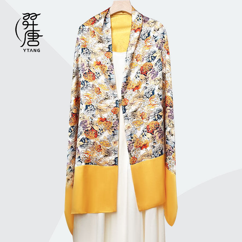 羿唐丝绸设计师款真丝材质丝巾