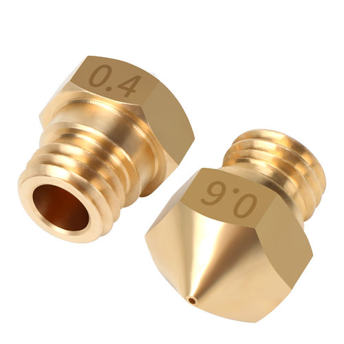 3D打印机配件M7外螺纹喷头喷嘴1.75mm耗材MK10黄铜喷嘴子 0.4mm