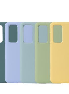 适用华为P40/P40Pro/P40Pro+纯液态硅胶全包防摔亲肤纯色5G手机壳