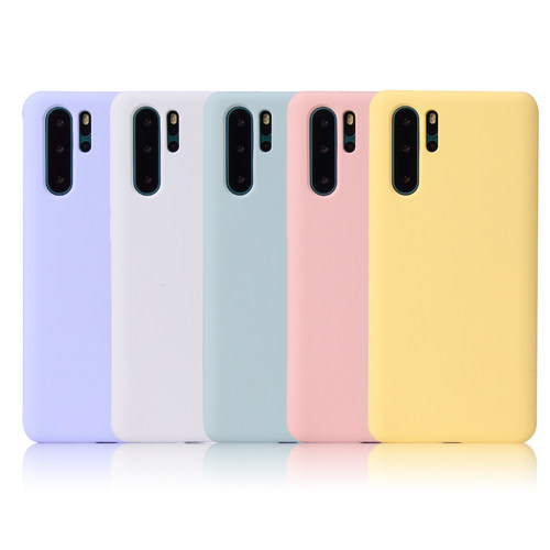 液态硅胶手机壳华为简约P30Pro