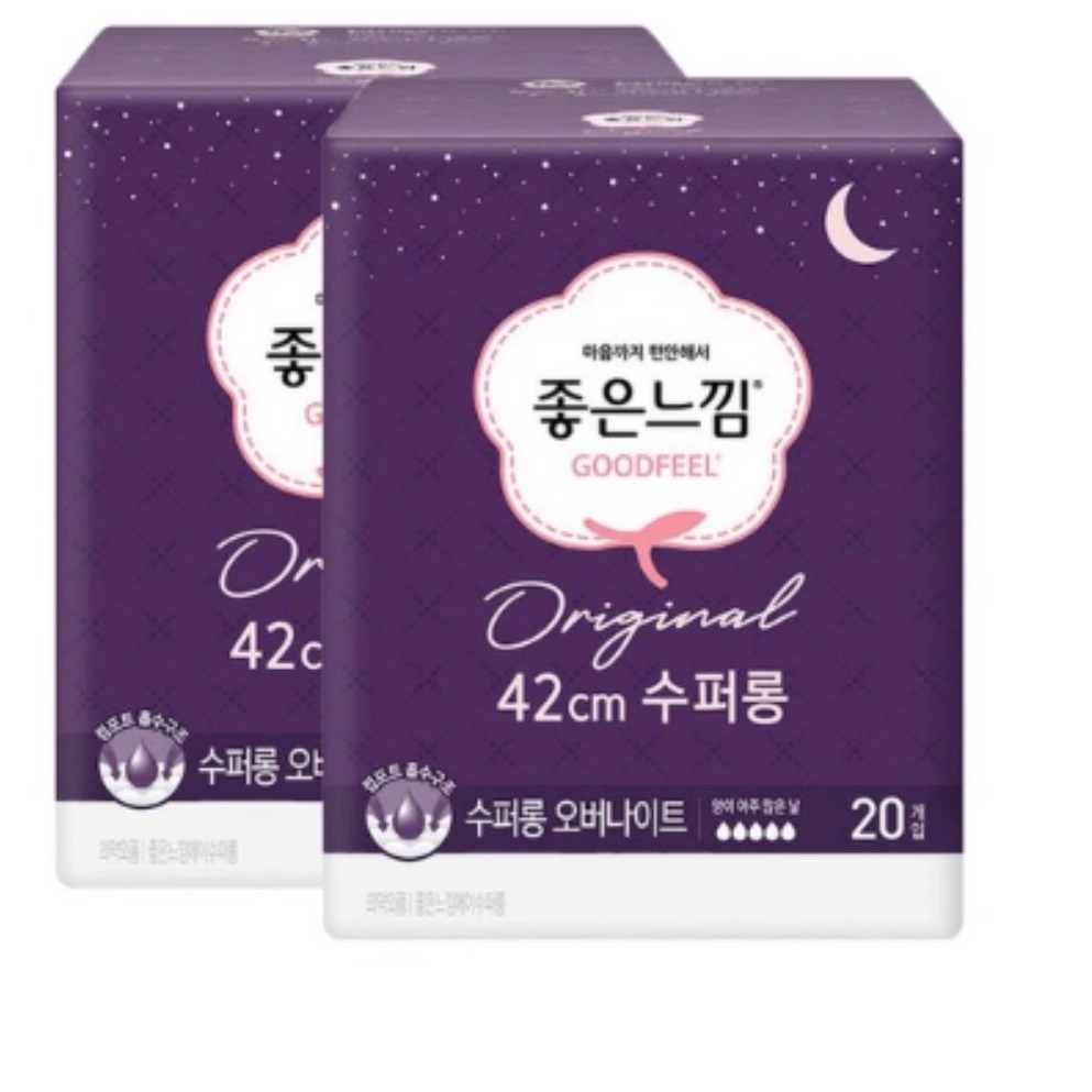 GOODFEEL韩国有机棉夜用卫生巾