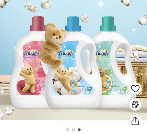 韩国直邮Snuggle小熊去味衣服香氛喷雾清新皂香花香木棉柔顺剂