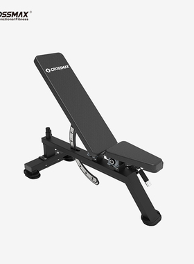 哑铃凳家用男士卧推凳月牙款健身椅子专业运动器材多功能CROSSMAX
