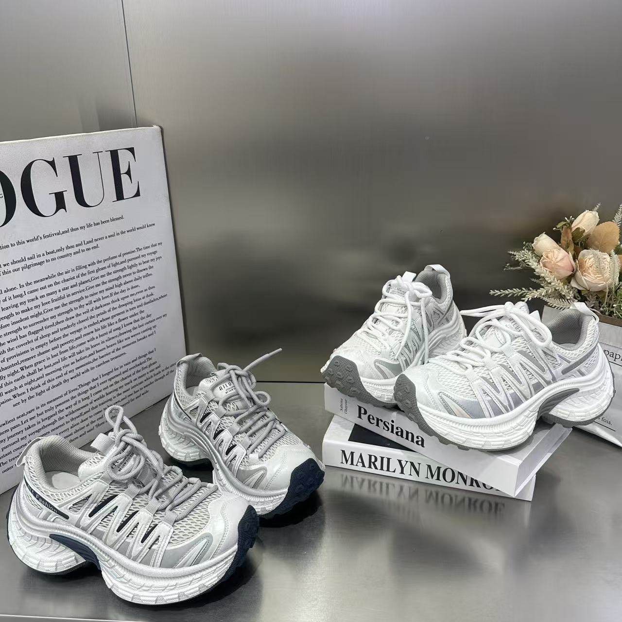 欧货厚底增高复古老爹鞋女2026新款春季显脚小爆款休闲运动小白鞋,女鞋,棉鞋,淘宝优惠券,粉丝福利购,淘宝优惠卷