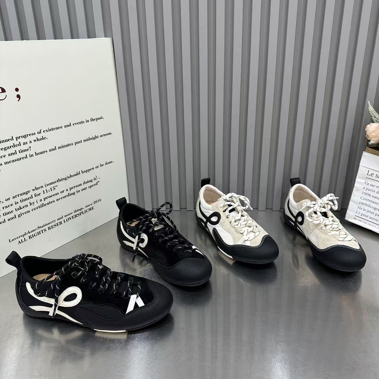 韩版复古运动风拼色德训鞋女2026秋季新款舒适透气休闲系带阿甘鞋