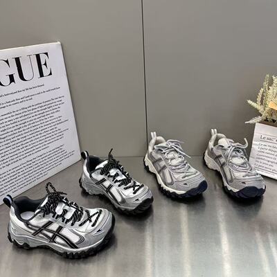 欧货复古做旧德训鞋女2026新款芒果头百搭休闲运动厚底阿甘老爹鞋