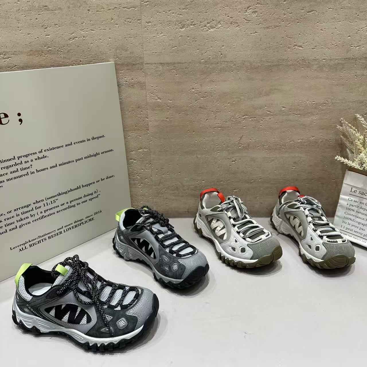 巴宝秀爆款时尚厚底老爹鞋女2026秋季新款增高百搭休闲撞色跑步鞋