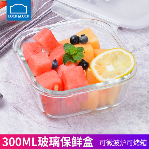 乐扣乐扣耐热玻璃微波烤箱保鲜盒