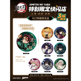 正版 新品鬼灭之刃周边三城特别限定纪念套装周边挂件立牌纪念币