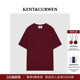 肯迪文春夏男女款 KENT&CURWEN 玫瑰刺绣宽松T恤 明星同款