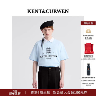 T恤 三狮LOGO印花宽松短袖 KENT&CURWEN 肯迪文2025秋冬系列男女款