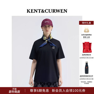 男女款 肯迪文夏季 KENT&CURWEN 纯棉三狮胶印圆领T恤 明星同款