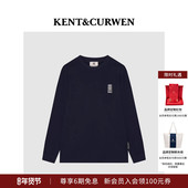 T恤 肯迪文2025男女三狮刺绣纯棉长袖 新年礼物 KENT&CURWEN