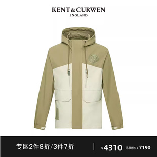 KENT&CURWEN 男女玫瑰风衣连帽休闲风衣外套K4750EI061 肯迪文春季