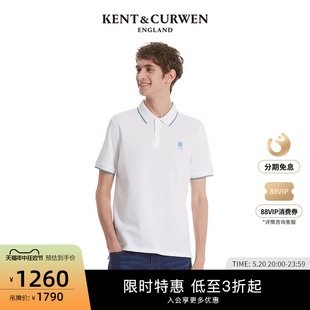 短袖 男K47H9EI041 玫瑰纯色多彩Polo衫 肯迪文男女同款 KENT&CURWEN