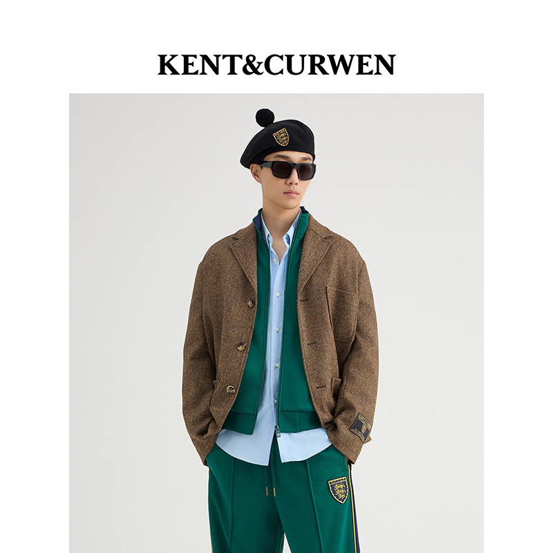 KENT&CURWEN/肯迪文三狮羊毛西服