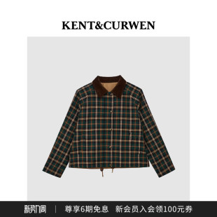 KENT&CURWEN 正反两穿羊毛混纺夹克外套 肯迪文秋冬男女同款