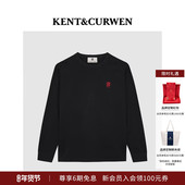 玫瑰刺绣纯棉T恤 肯迪文秋冬男女同款 新年礼物 KENT&CURWEN