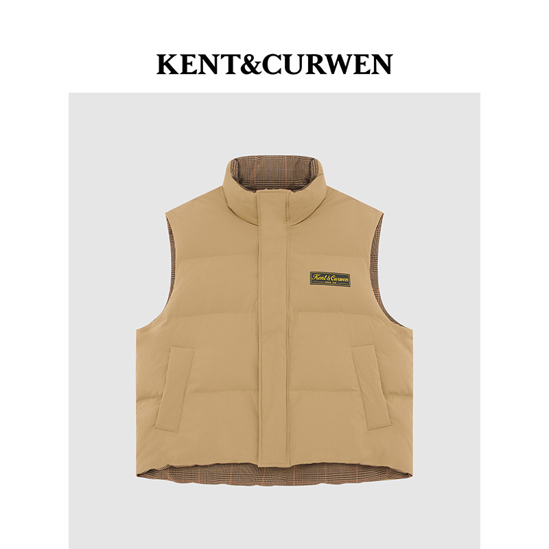 KENT&CURWEN反两穿白鹅羽绒马甲