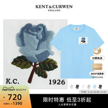 肯迪文男女同款 KENT&CURWEN T恤纯色多彩纯棉刺绣K4770EO041 短袖