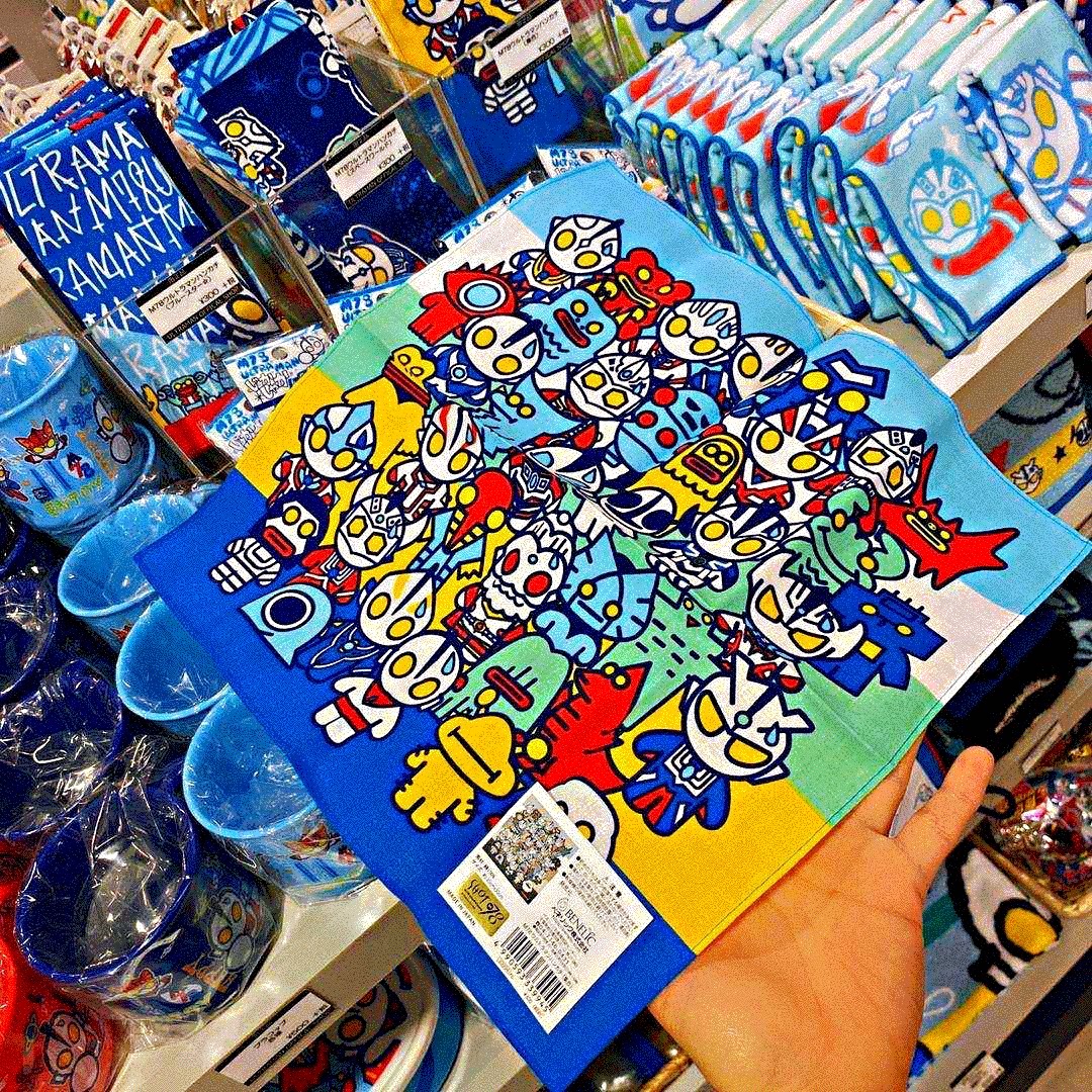 新款日本M78采购2023新奥特曼儿童宝宝卡通方巾擦脸巾毛巾小手绢