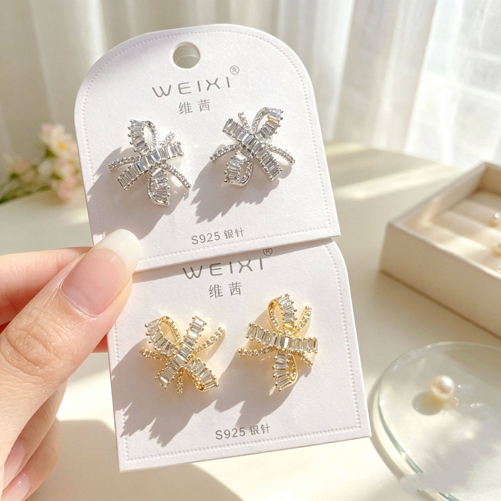 维茜饰品2026夏季新款韩版潮流小众设计感耳环时尚925银针耳饰女图片