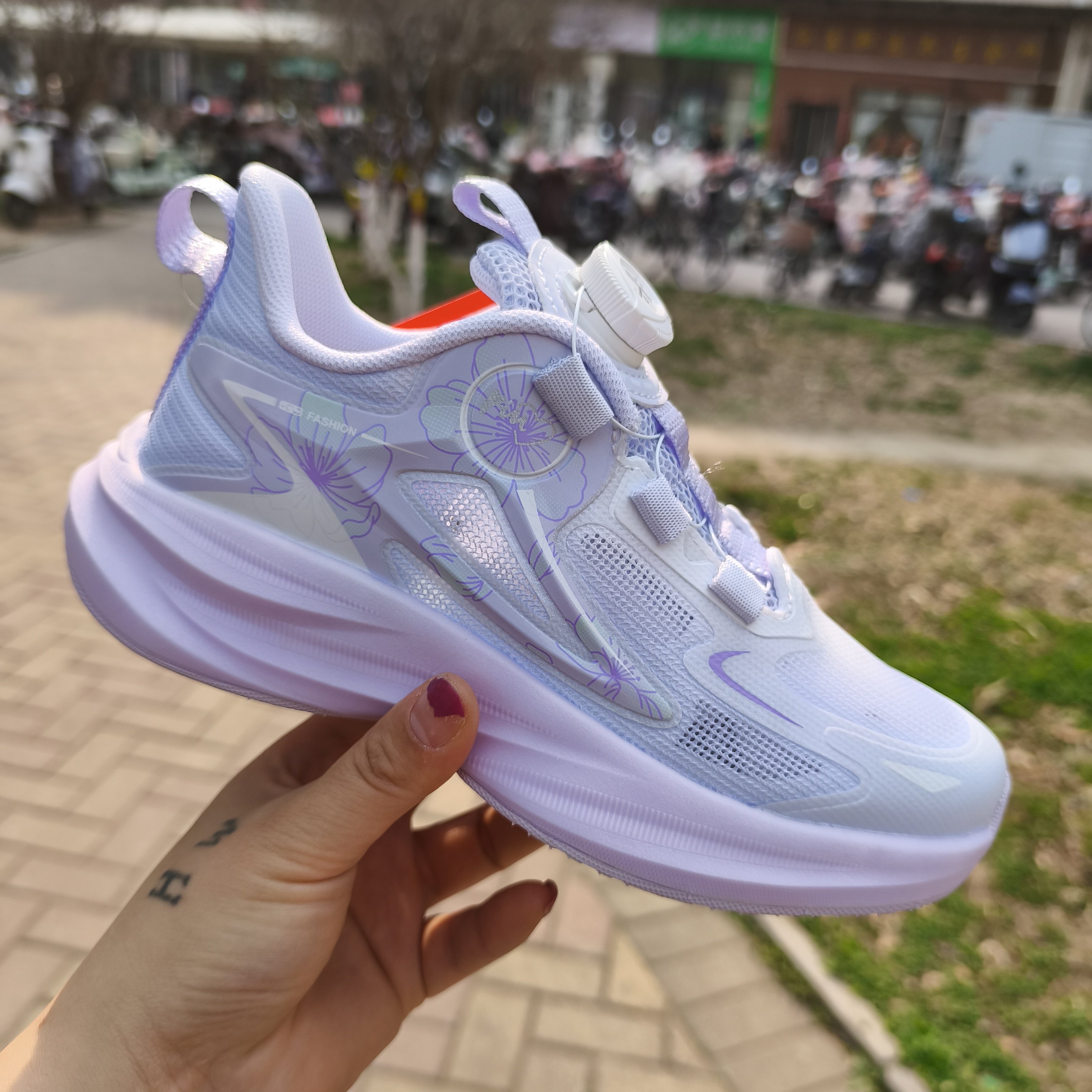 专柜26夏季新品单网女童鞋跑步运动鞋防滑橡塑底轻便