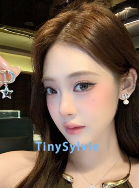 轻奢复古字母珍珠摆件约会通勤