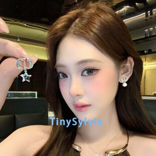 TinySylvie复古字母吊珍珠装饰摆件SOUHAIT轻奢气质约会通勤百搭