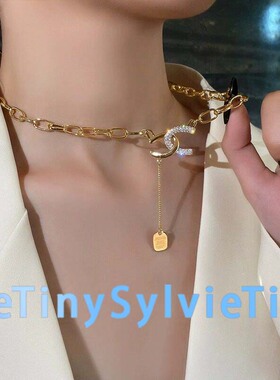 TinySylvie双C流苏项链显贵气