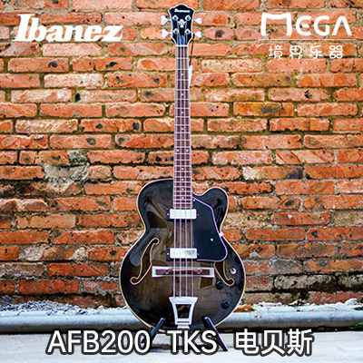 IBANEZ 依班娜 空心电贝司Bass电贝斯 AFB200 TKS  印尼产爵士琴