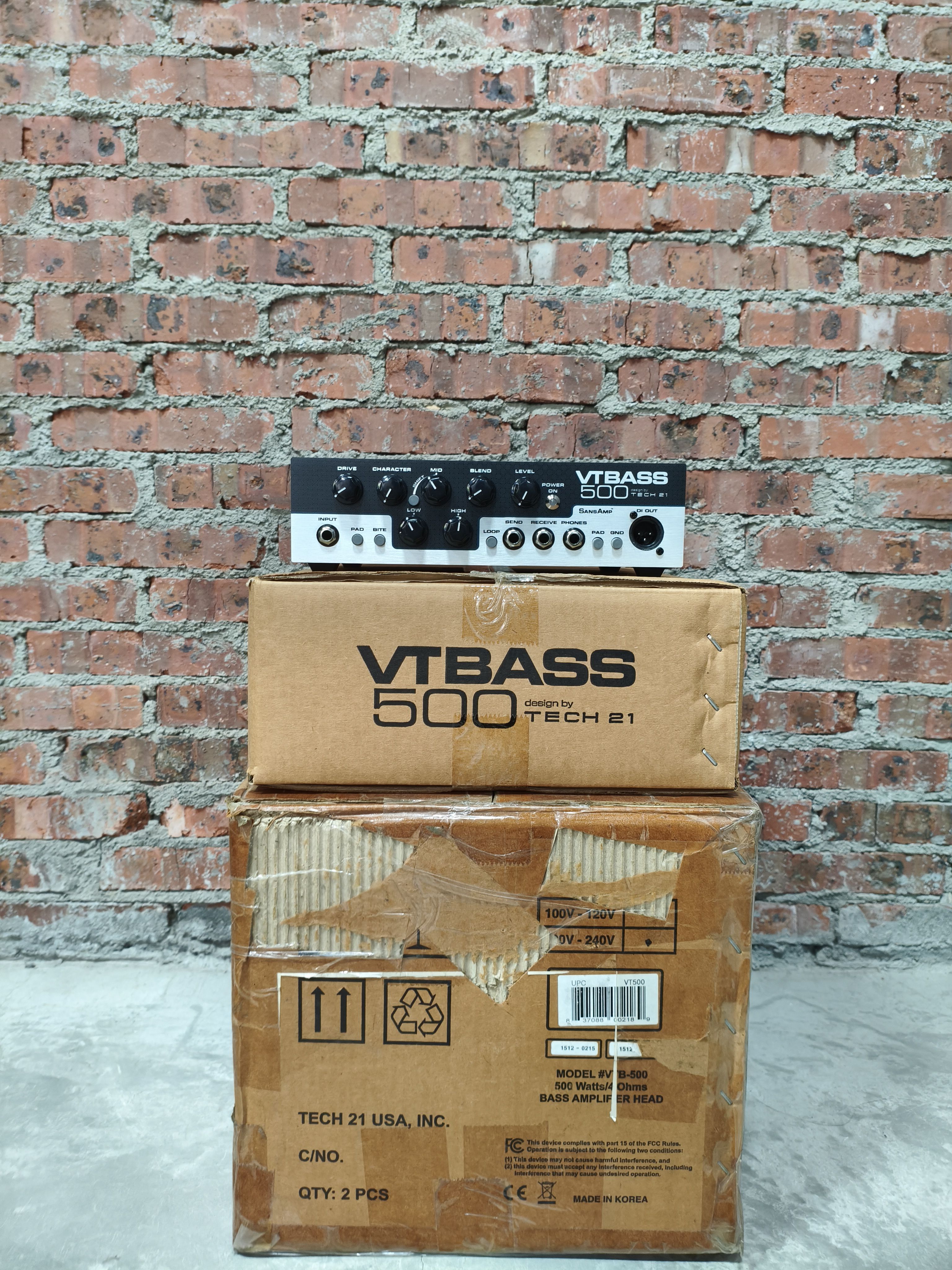 （全新特价品）TECH21  VT  500 bass分体音箱功放头过载di韩产
