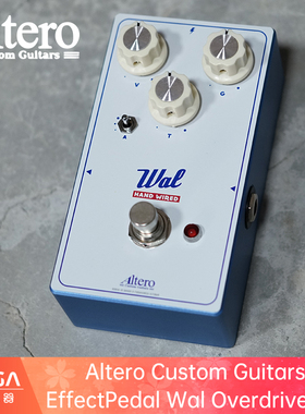 Altero Custom Guitars EffectPedal Wal Overdrive HW单块效果器
