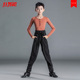 恰恰伦巴拉丁舞服舞蹈裤 红舞裙新款 儿童男女拉丁练习服表演服套装