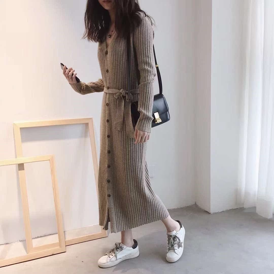 2019新款网红初秋女装长裙显(非品牌)