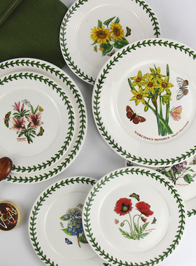 波特美林陶瓷西餐菜盘子家用日式牛排点心高颜值餐具浅盘平圆盘