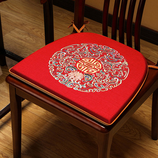 中式红木椅子坐垫餐椅垫餐桌椅垫子马蹄坐垫梯形座垫屁垫餐椅藤椅