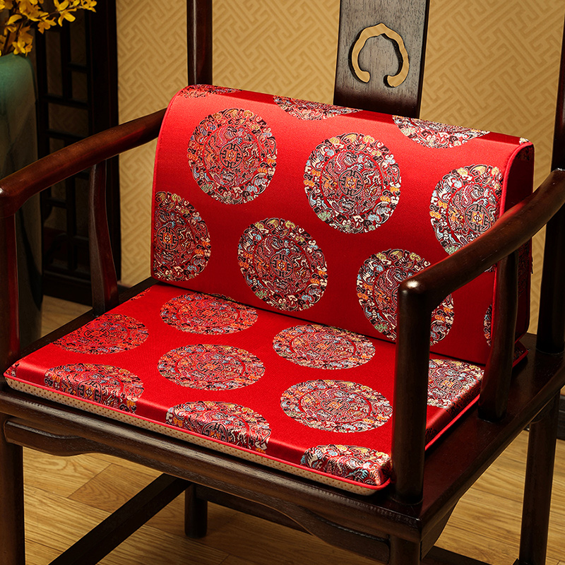 中式腰靠办公室护腰靠垫枕茶桌椅子腰垫枕沙发座椅靠背抱枕背靠枕