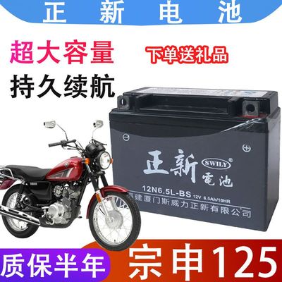 12N6.5-BS摩托车电瓶CG125款