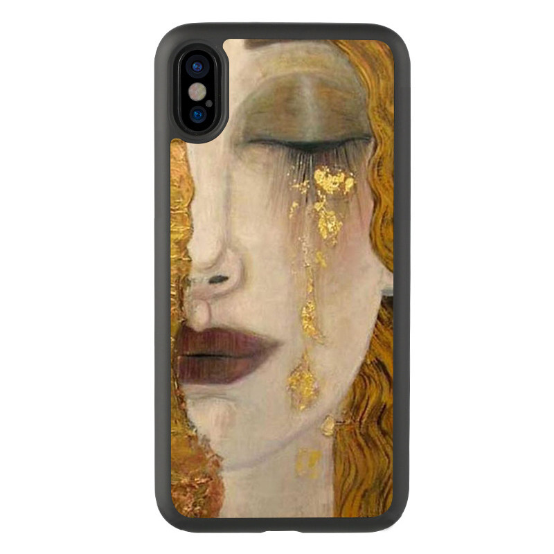 13文艺11克里姆特油画适用iphonexsmax保护壳12pro金色眼泪78plus