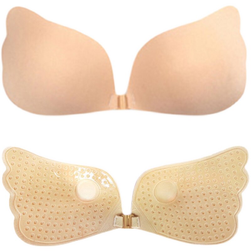 加厚隐形胸贴女婚纱用乳贴平胸小胸聚拢上托吊带礼服拍照专用文胸