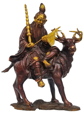 定做纯铜复古姜子牙摆件