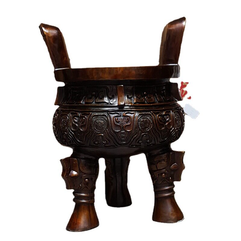 鑫禄圣铜器定做大铜鼎 纯铜克鼎 大圆鼎 铜鼎铜三足鼎 铜香炉